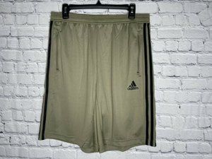 Adidas Men’s Green Primeblue Aeroready 3 Side Black Stripes Shorts Size XL NEW